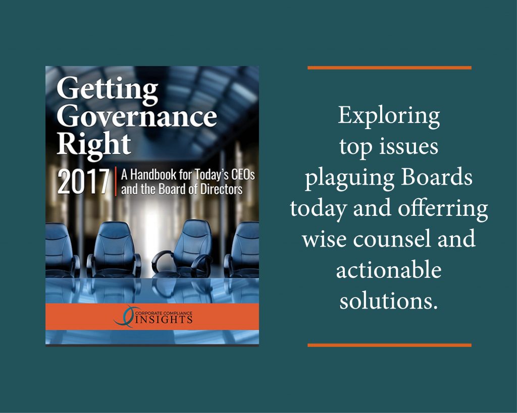 Free eBook: Getting Governance Right a Handbook for Today's CEO and the ...