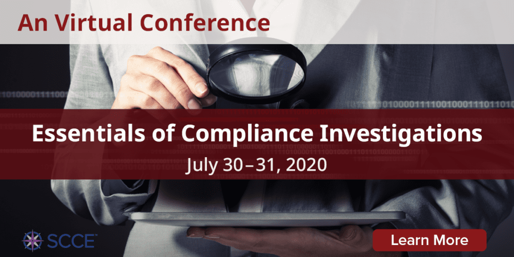 SCCE Essentials of Compliance Investigations Conference Corporate