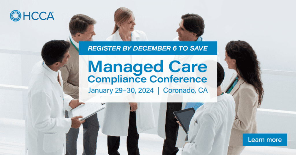 Managed Care Compliance Conference Corporate Compliance Insights