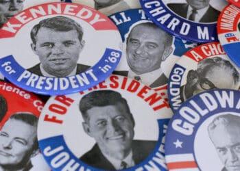 vintage us election pins